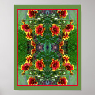 Blanket Blume Daisies Wasserfarbe Abstrakt Poster