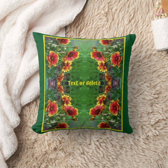 Blanket Blume Daisies Wasserfarbe Personalisiert Kissen (Decke)