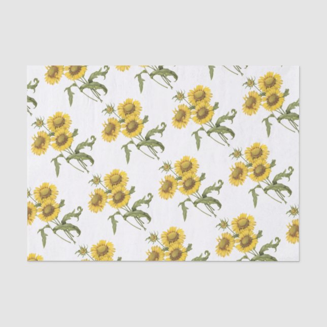 Blanket-Blume-Muster Seidenpapier (Vorderseite)