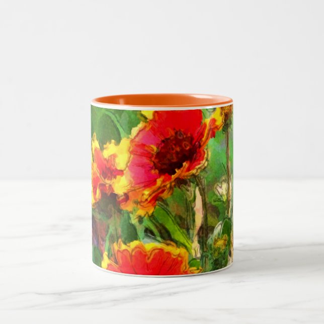 Blanket Blume New York Zweifarbige Tasse (Mittel)