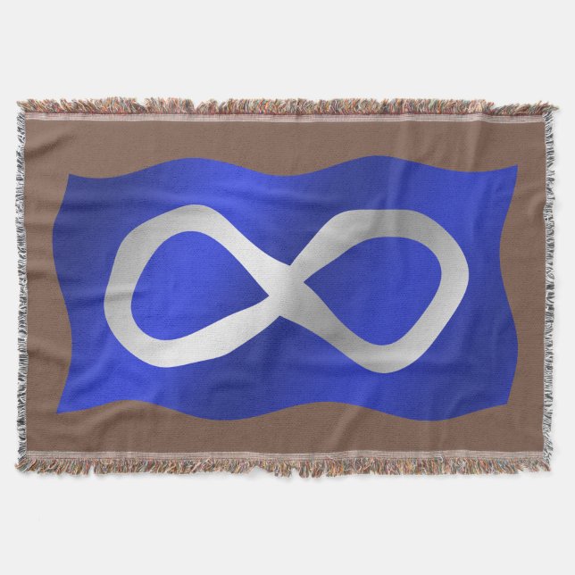 Blanket der Metis-Flagge - Erste Nationen Decke (Vorderseite)