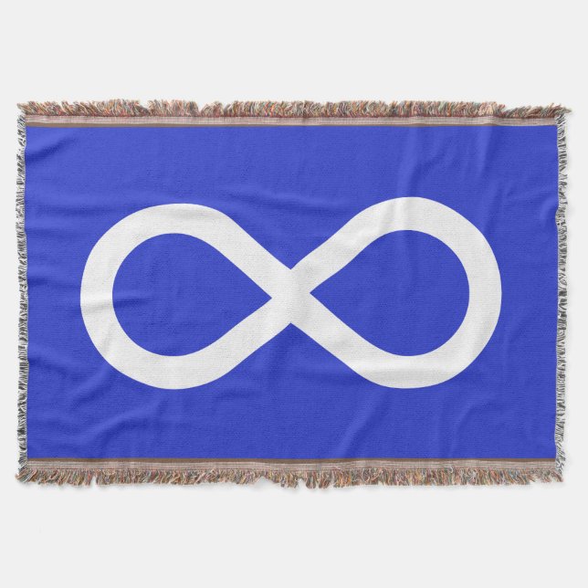 Blanket der Metis-Flagge - Erste Nationen Decke (Vorderseite)