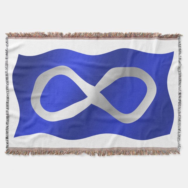 Blanket der Metis-Flagge - Erste Nationen Decke (Vorderseite)