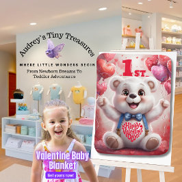Blanket für das Baby im 1. Valentinstag Babydecke