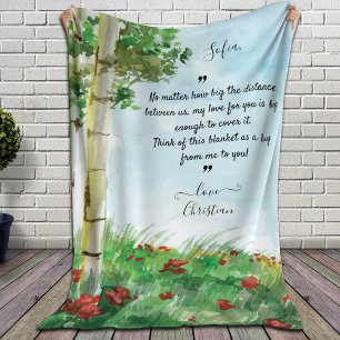 Blanket für eine Beziehung mit langer Distanz / Fr Fleecedecke