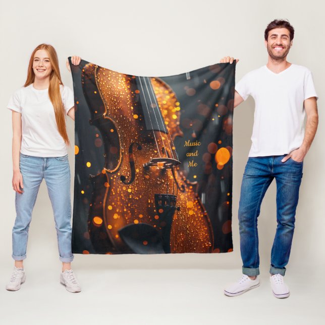 Blanket für Musikerlehrer Student Violinist Fleecedecke (Beispiel)