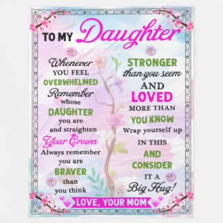 Blanket-Geschenke für Töchter von Mamas Fleecedecke