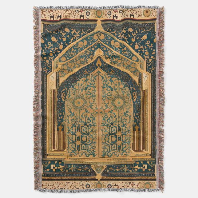 Blanket geworfen für Moslemgebet Decke (Vorderseite Vertikal)