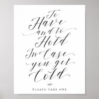 Blanket-Hochzeitssymbol haben und halten