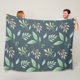 Blanket - Mehrfarbige Foliage Fleecedecke