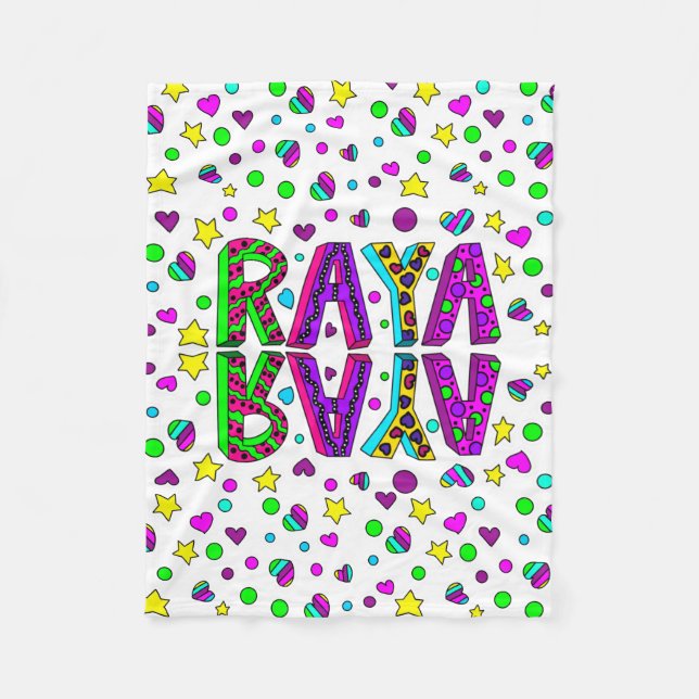Blanket mit dem Namen Raya Fleecedecke (Vorderseite)