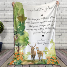 Blanket mit individueller Ehe wünscht Naturlandsch
