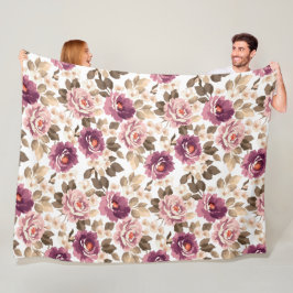 Blanket - Sommer-Blossom-Design Fleecedecke