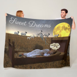 Blanket Sweet Dreams Child Counsing Sheep Fleecedecke