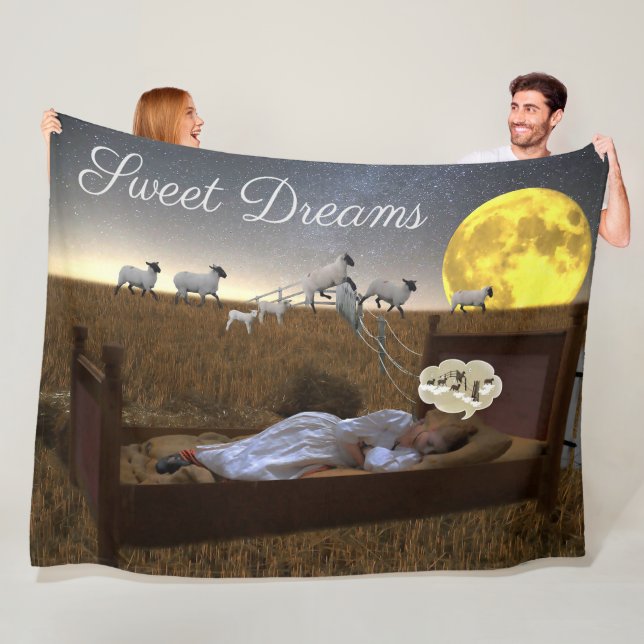 Blanket Sweet Dreams Child Counsing Sheep Fleecedecke (Beispiel)