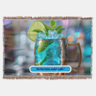 Blanket throw with cocktail  decke