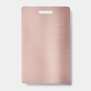 Blanko Rose Gold Vorlage Benutzerdefinierter Text Ausweis