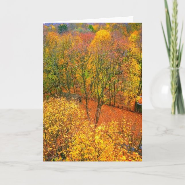 Blankokarte "Fiery Autumn" Karte (Vorderseite)