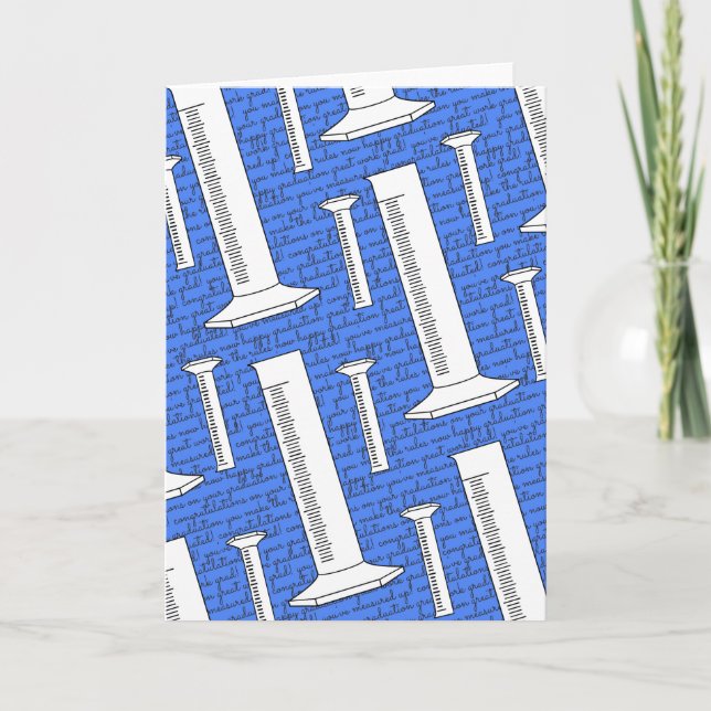 Blankokarte für den gestuften Zylinder-Happy-Absch Karte (Vorderseite)