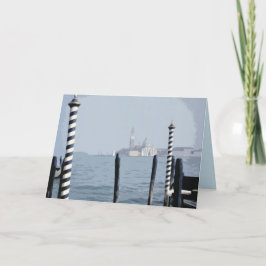 Blankokarte für den Kanal von Venedig Dankeskarte