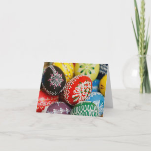 Blankokarte für handgemalte Ostereier Feiertagskarte