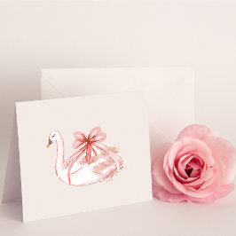 Blankokarte für Rosa und Gold Dankeskarte