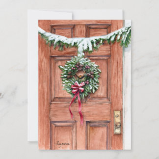 Blankokarte für Weihnachten Dankeskarte