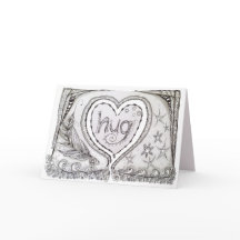 Blankokarte mit Original Art