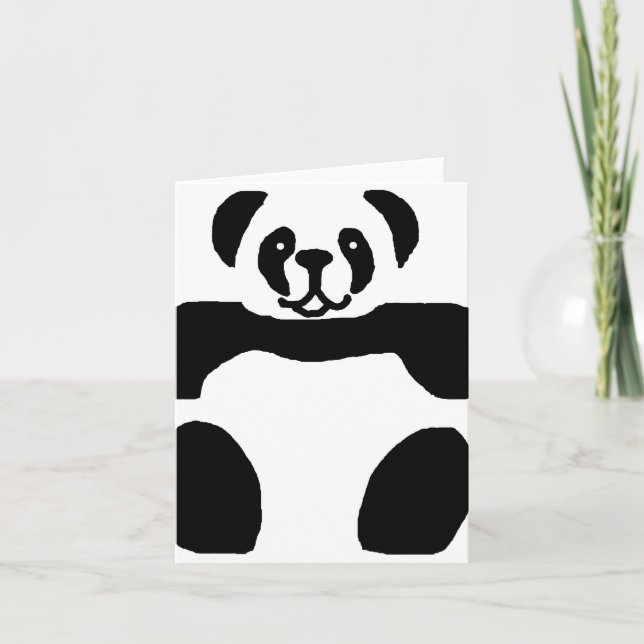 Blankokarte Panda Karte (Vorderseite)