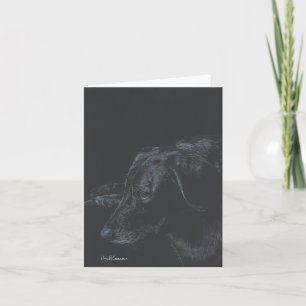 Blankonotecard für Schwarzes Labor