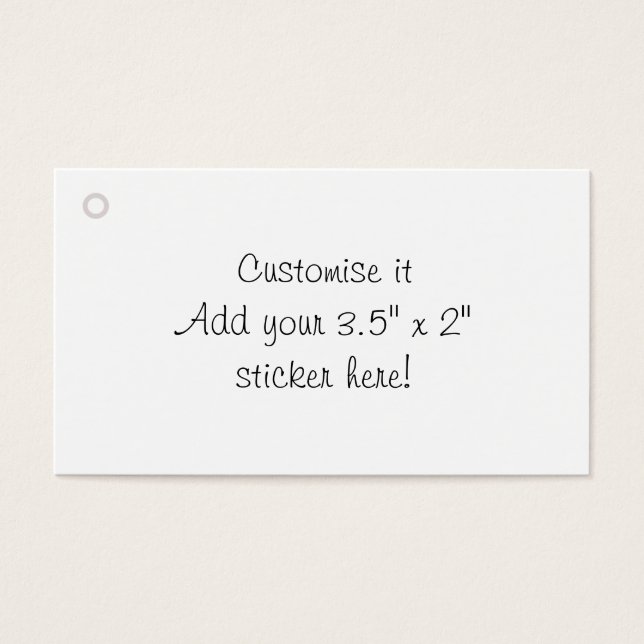 Blankotag anpassen (Vorderseite)