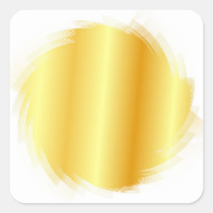Blankovorlage für benutzerdefinierten Golden Look  Quadratischer Aufkleber