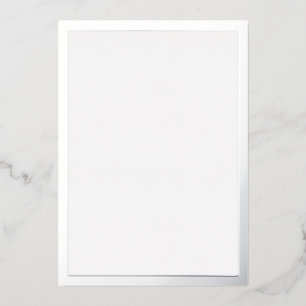 Blanksilber Folieneinladung