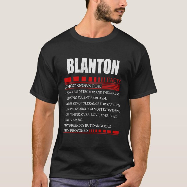 BLANTON Shirt, BLANTON Shirt für Männer Frauen (Vorderseite)