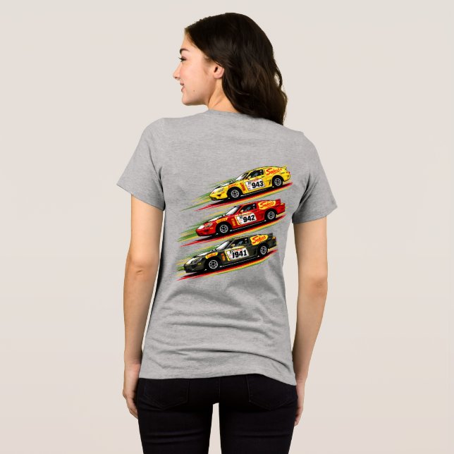 Blap Blap Blap Tri-Blend Shirt (Rückseite voll)