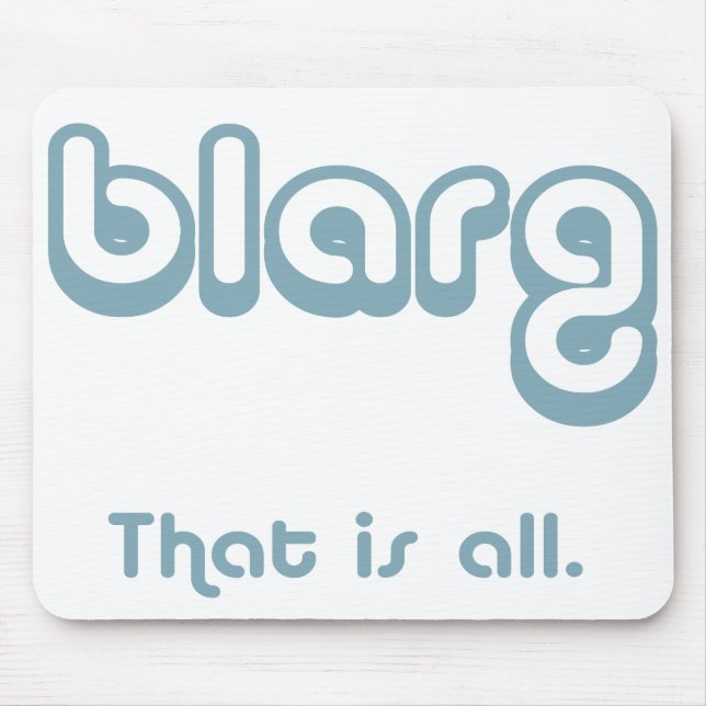 blarg. mousepad (Vorne)