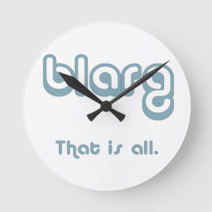 blarg. runde wanduhr