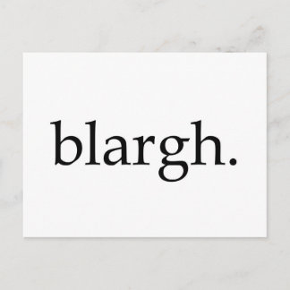 Blargh Postkarte