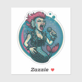 Blaring Vinyl Siren Aufkleber