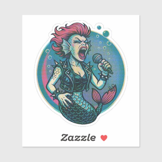 Blaring Vinyl Siren Aufkleber (Blatt)