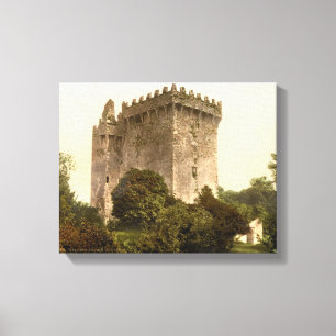 Blarney Castle Cork, Irland c1900, Vintager Druck Leinwanddruck
