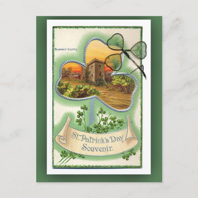 Blarney Castle St. Patrick's Day Cards Postkarte (Vorderseite)