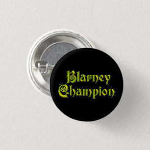 Blarney Champion schwarzer kleiner Knopf Button