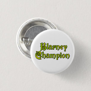Blarney Champion weißer kleiner Knopf Button