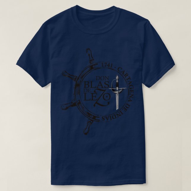 Blas de Lezo tagena de Indias 1741 TShirt (Design vorne)