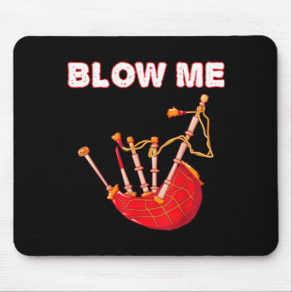 Blas lustige schottische Dudelsäcke Tartan sarkast Mousepad