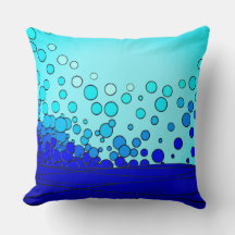 Bläschen aus blauem Wasser