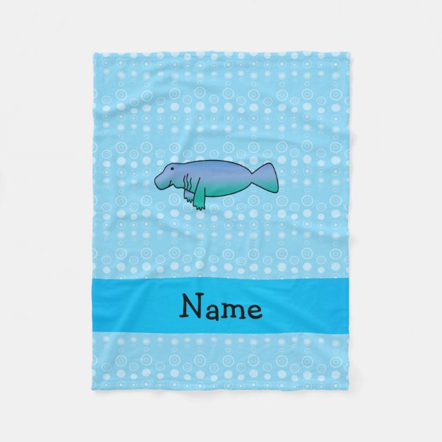 Bläschen aus personalisiertem Namen Fleecedecke (Vorderseite)