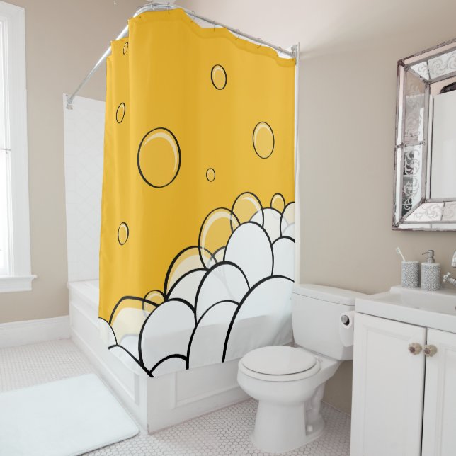 Bläschen Duschvorhang (Beispiel)