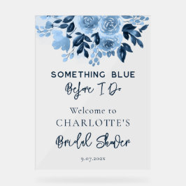 Bläschen etwas Blau vor dem Brautparty Acrylschild